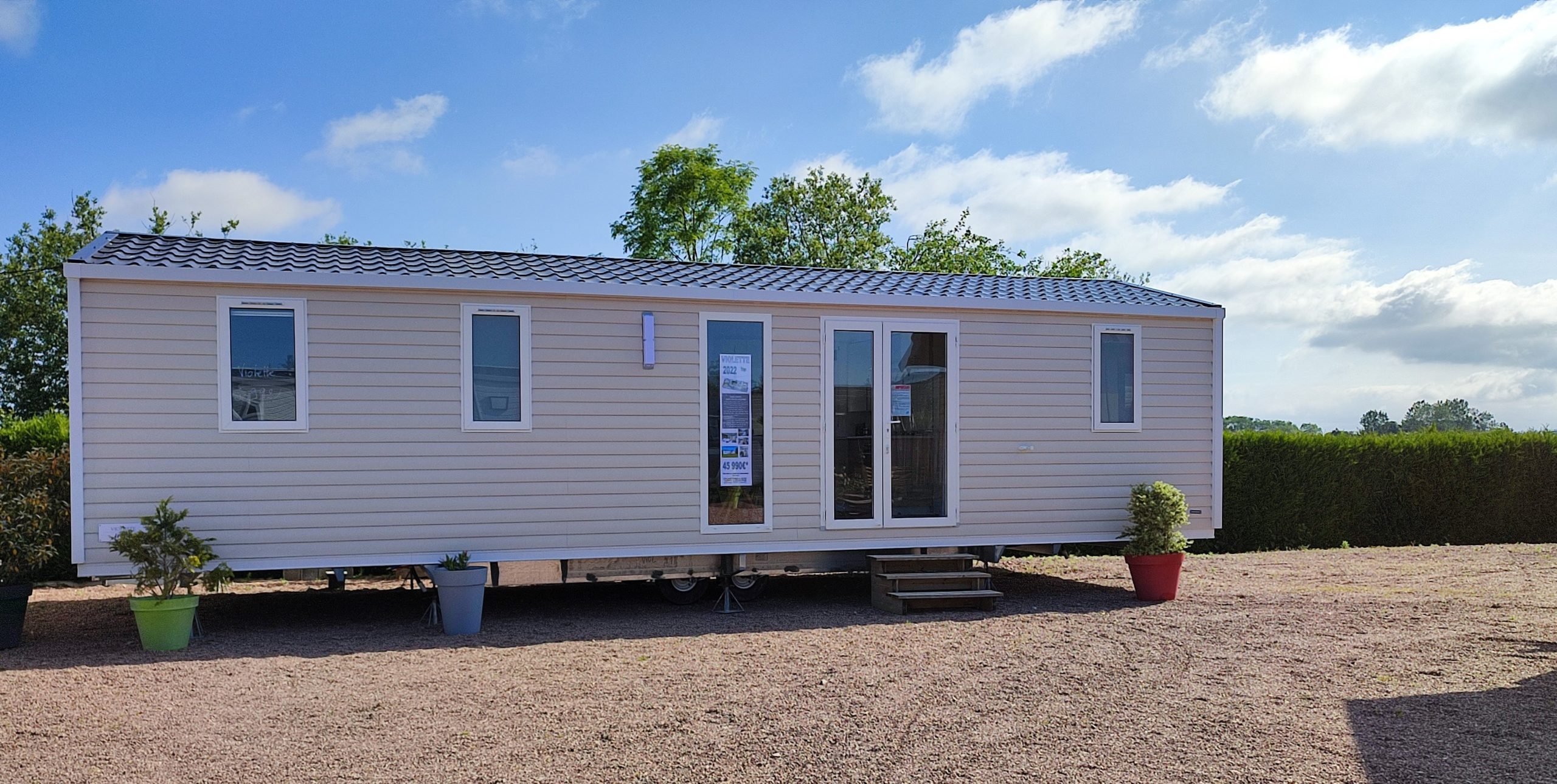 Violette 3 Chambres 2 Sdb 2wc Disponible Saison 2022 Mobil Home En Normandie Vente Neuf Et Occasion